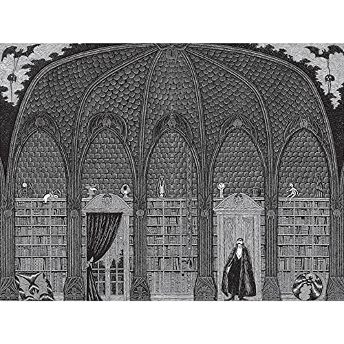 Edward Gorey - Dracula in Dr. Seward's Library: 500 Piece Puzzle (Pomegranate Artpiece Puzzle)