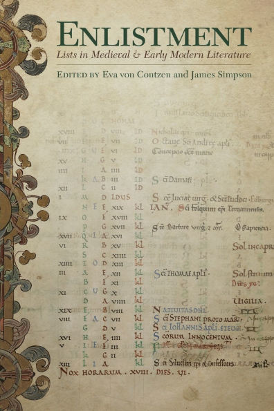 Enlistment: Lists in Medieval and Early Modern Literature