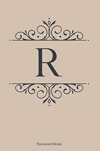 R: Password Book, 6''x9'', 110 pages,Gold Cover with Dark Blue Letter, Premium Password Book, Password Book with Tabs, Password Book Alphabetical with ... Record Book, Internet Password Organizer