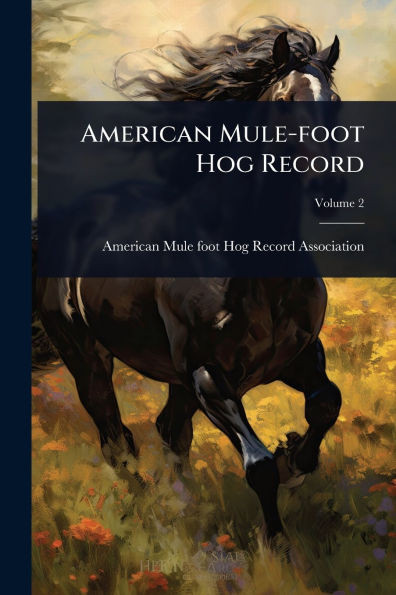 American Mule-foot Hog Record - (Paperback or Softback)