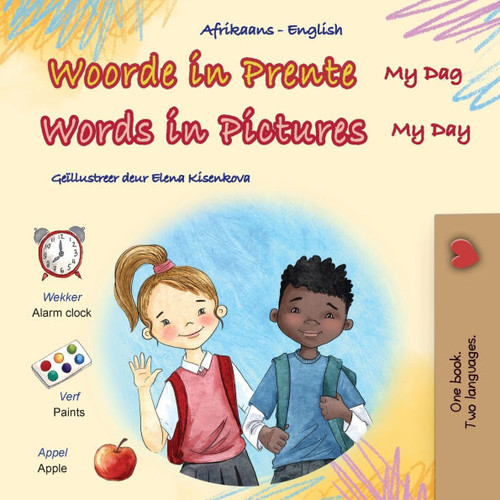 Words in Pictures - My Day (Afrikaans English Bilingual Children's Book) - (Paperback or Softback)