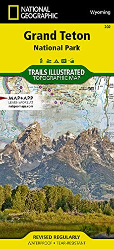 Grand Teton National Park (National Geographic Trails Illustrated Map, 202)