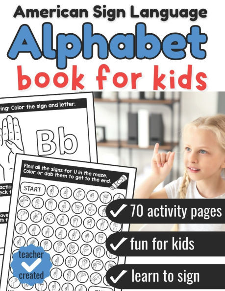 Sign Language Book for Kids: American Sign Language Alphabet