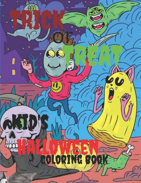 Trick or Treat: Kids halloween coloring book