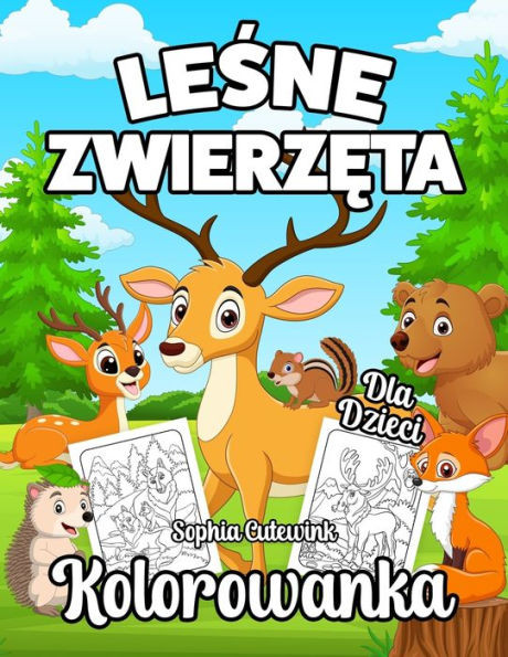 Leśne Zwierzęta Kolorowanka Dla Dzieci