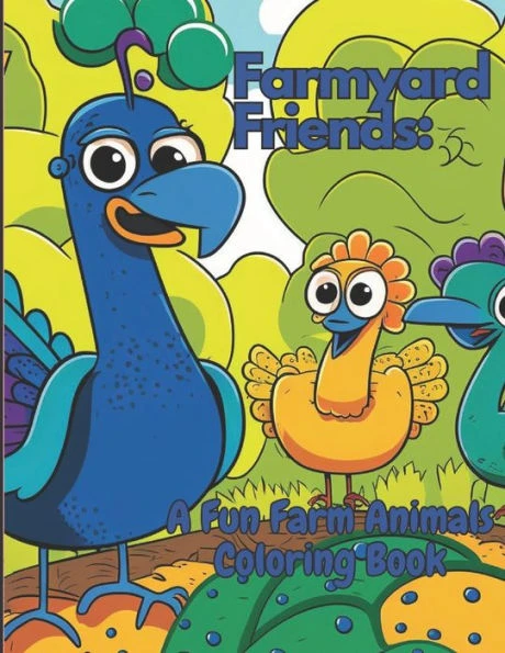 Farmyard Friends: A Fun Farm Animals Coloring Book