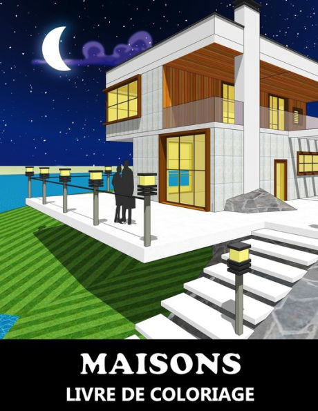 Maisons Livre De Coloriage: Dessins d'architecture extÃ©rieure - BÃ¢timents immobiliers - Ã€ colorier d'architecture pour Adultes Vol.2