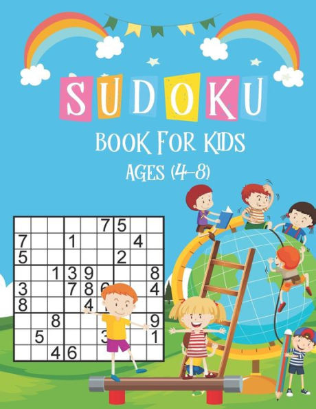 Sudoku Book for Kids Ages 4-8: Sudoku Puzzle Book For Kids Ages 4-8, Brain Games 196 Sudoku Puzzles Activity Books For Kids 4-8 Year Old, Sudoku Puzz