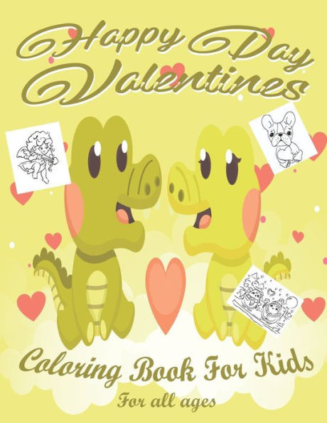 Valentine's Day Coloring Book for Kids: Lovely animals coloring books, Valentine's day coloring book, Baby books valentines day, Valentines day toddle