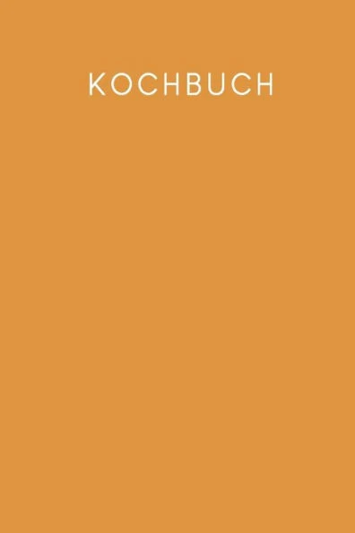Kochbuch: Rezeptbuch zum Ausfüllen - Motiv: Senfgelb