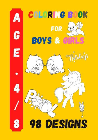 Coloring Book for Boys and Girls: Kids Coloring Activity