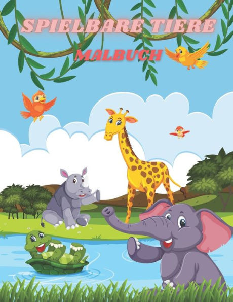 Spielbare Tiere - Malbuch