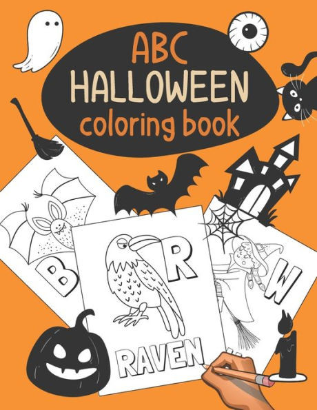 Halloween ABC Coloring Book: Color & Learn the Alphabet - Halloween Coloring Book for Kids