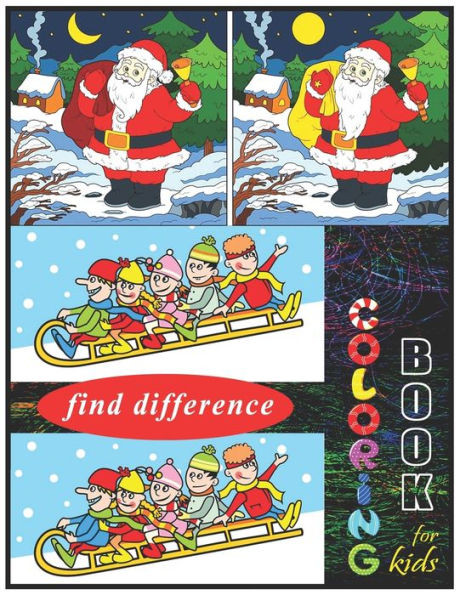 Find Difference Coloring Book For Kids: The Brain Game Coloring Activity book for Kids