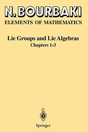 Lie Groups And Lie Algebras: Chapters 1-3 - Paperback