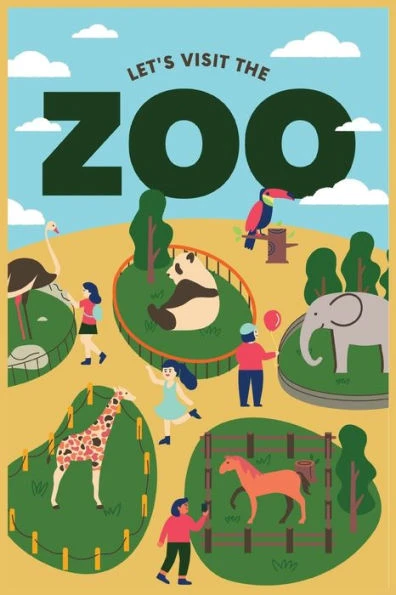 Wild Safari: A Zoo Animal Coloring Book for Kids