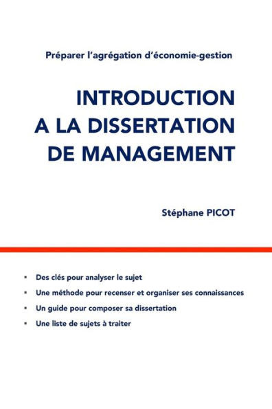 Introduction Ã  la dissertation de management