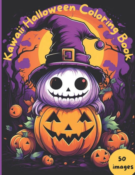 Kawaii Halloween Coloring Book: A Coloring Book for All Ages