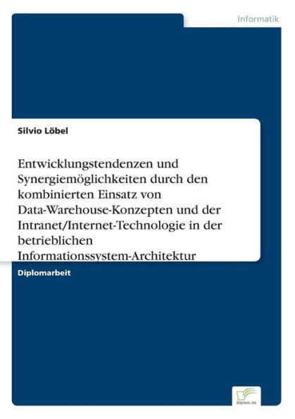 Entwicklungstendenzen und Synergiemöglichkeiten durch den kombinierten Einsatz von Data-Warehouse-Konzepten und der Intranet/Internet-Technologie in d
