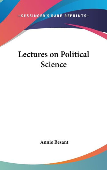 Lectures on Political Science