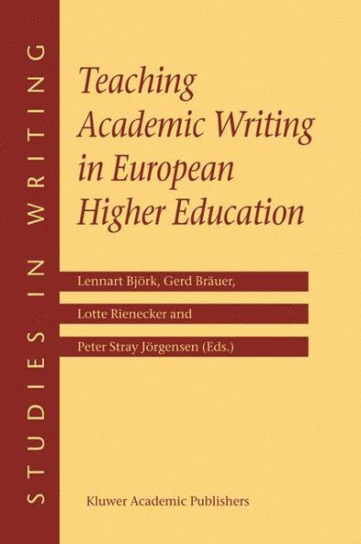 Teaching Academic Writing in European Higher Education