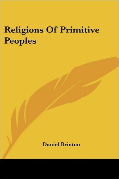 Religions Of Primitive Peoples