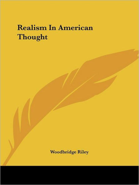 Realism In American Thought