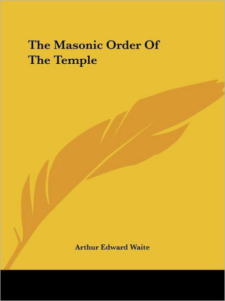 The Masonic Order Of The Temple