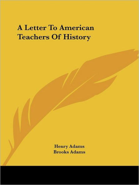 A Letter To American Teachers Of History