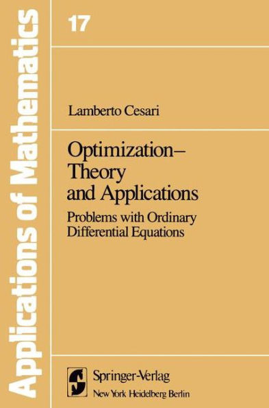 Optimization--Theory and Applications: Problems with Ordinary Differential Equations