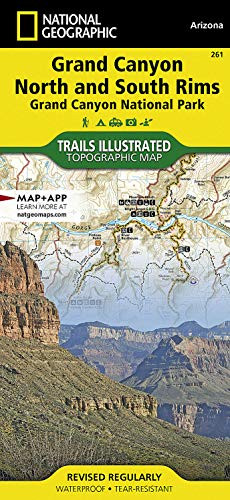 Grand Canyon, North And South Rims [Grand Canyon National Park] (National Geographic Trails Illustrated Map)