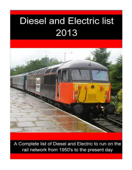 Diesel and Electric list 2013: Diesel and Electric list 2013