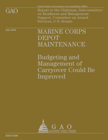 Marine Corps Depot Maintenance: Budgeting and Management of Carryover Could be Improved