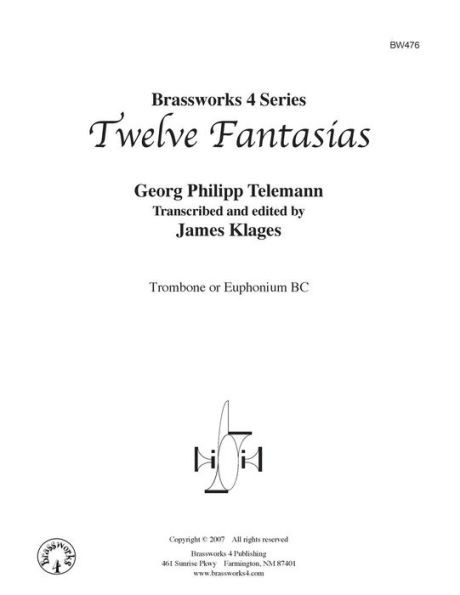 Twelve Fantasias: for Euphonium