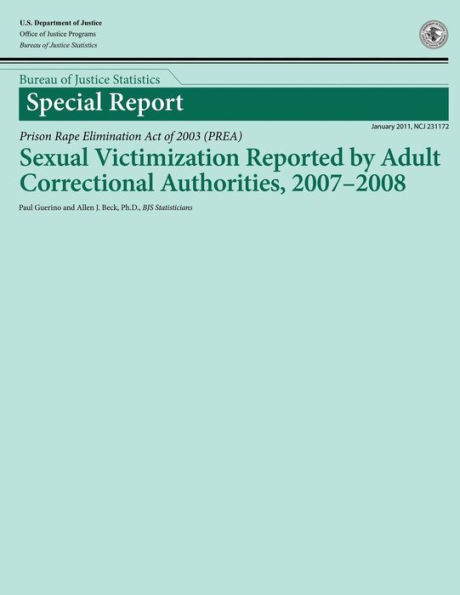 Sexual Victimization Reported by Adult Correctional Authorities, 2007-2008