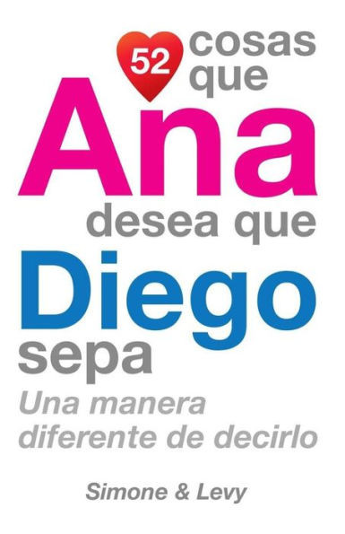 52 Cosas Que Ana Desea Que Diego Sepa: Una Manera Diferente de Decirlo