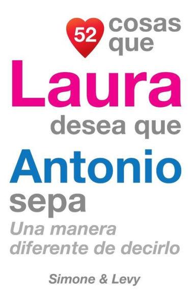 52 Cosas Que Laura Desea Que Antonio Sepa: Una Manera Diferente de Decirlo