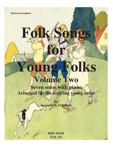 Folk Songs for Young Folks, Vol. 2 - baritone saxophone and piano