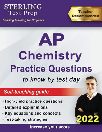 Sterling Test Prep Ap Chemistry Practice Questions: High Yield Ap Chemistry Questions & Review