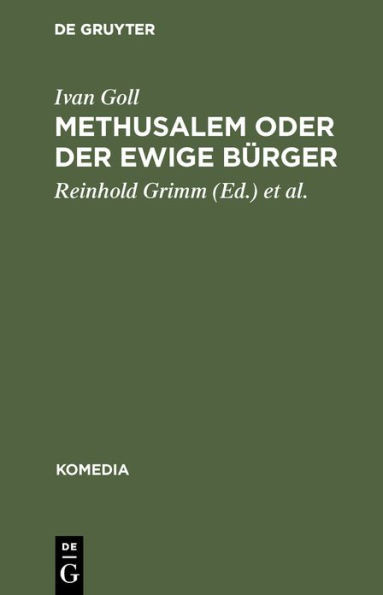 Methusalem oder Der ewige BÃ¼rger