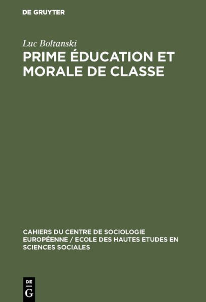Prime Ã©ducation et morale de classe