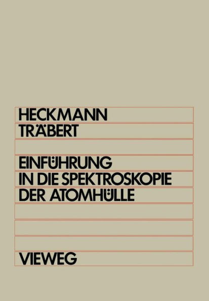 EinfÃ¼hrung in Die Spektroskopie Der AtomhÃ¼lle