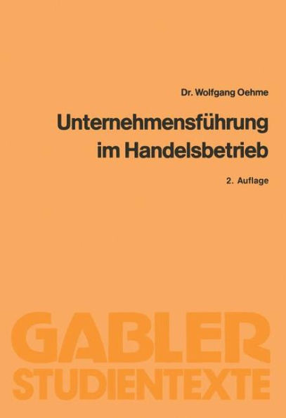 UnternehmensfÃ¼hrung Im Handelsbetrieb