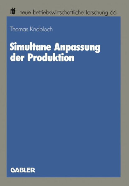 Simultane Anpassung Der Produktion