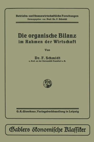 Die Organische Bilanz: Im Rahmen Der Wirtschaft