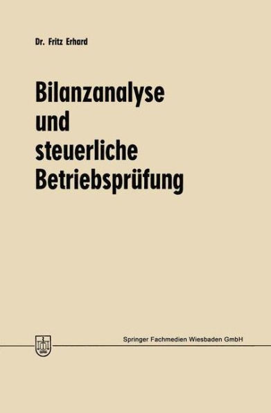 Bilanzanalyse und steuerliche BetriebsprÃ¼fung
