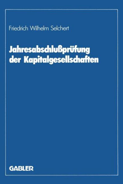 JahresabschluÃŸprÃ¼fung Der Kapitalgesellschaften