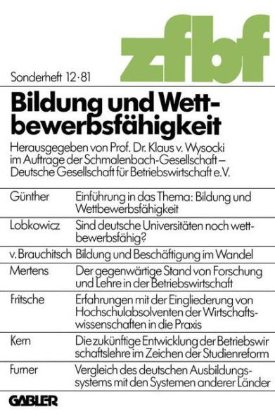 Bildung Und WettbewerbsfÃ¤higkeit