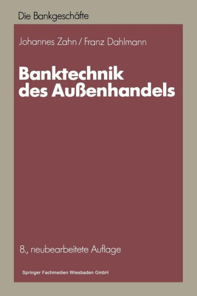 Banktechnik Des AuÃŸenhandels