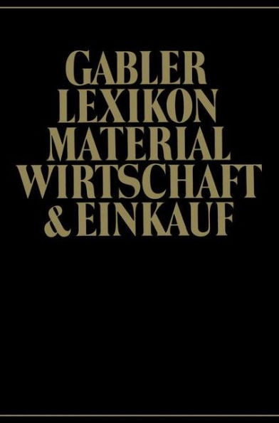 Gabler Lexikon Material Wirtschaft & Einkauf